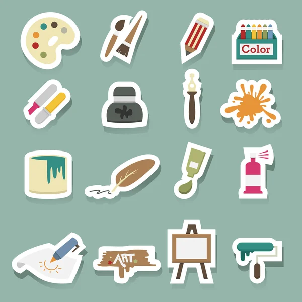 Art icons — Stock Vector