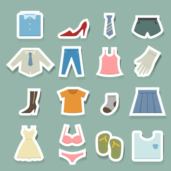 Kleding Iconen — Stockvector