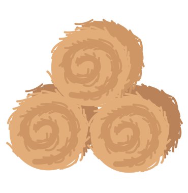 Straw bales clipart