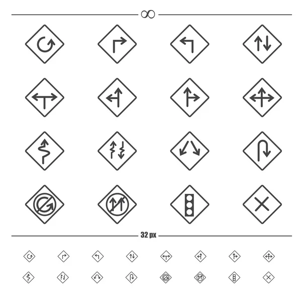 交通道路 sign.vector eps10 — ストックベクタ