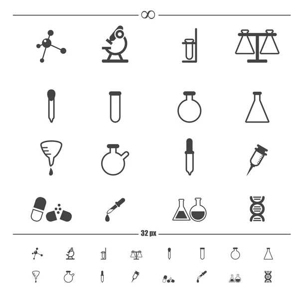 科学 icons.vector eps10 — ストックベクタ