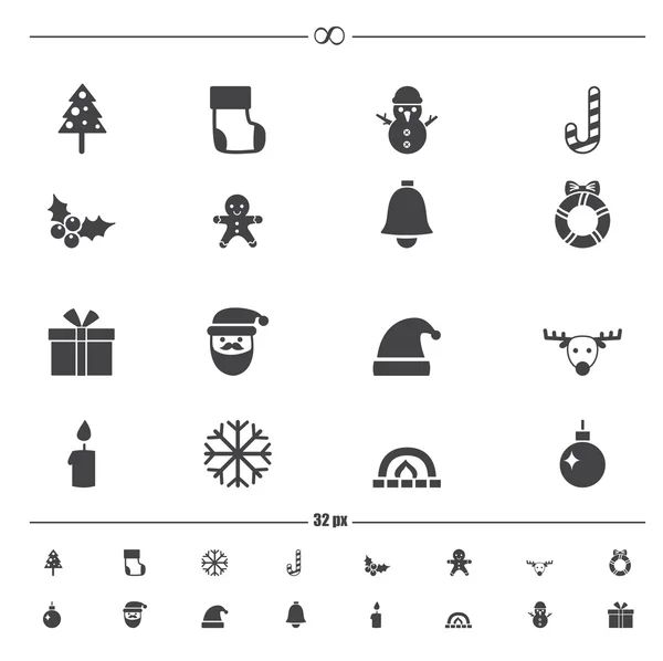 Icônes de Noël .vector eps10 — Image vectorielle