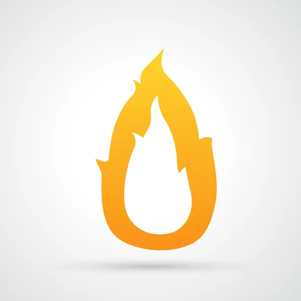 Feuer-Ikone — Stockvektor