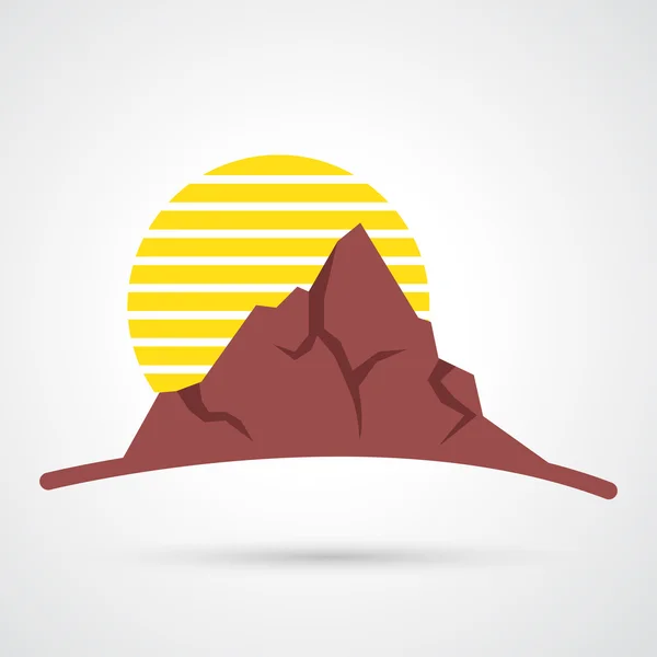 Ikona górska — Wektor stockowy
