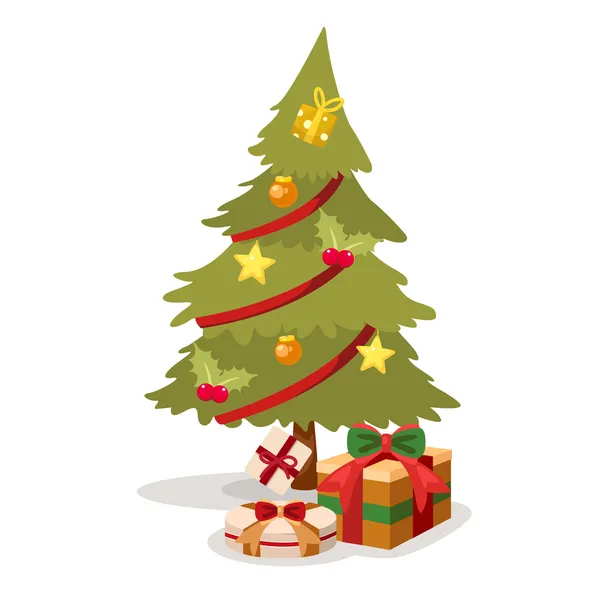 Vetor de árvore de Natal — Vetor de Stock