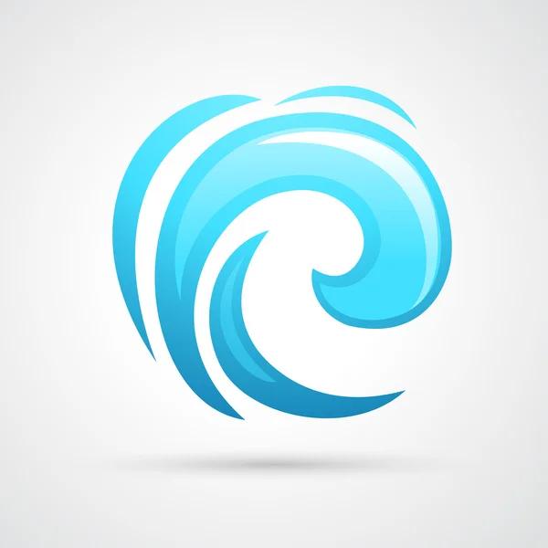 Water wave icon — Stock Vector