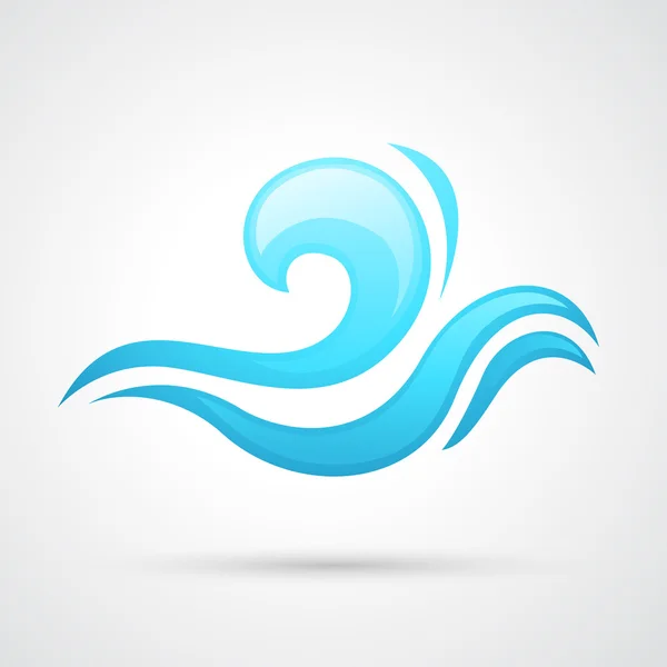 Water wave icon — Stock Vector