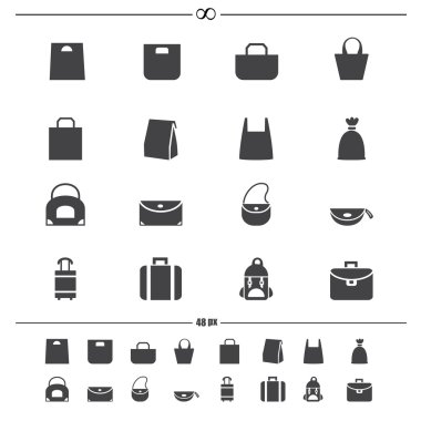 çanta icons.vector eps10