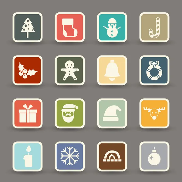 Christmas Icons .vector eps10 — Stock Vector