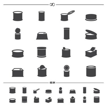 Konserve Gıda icons.vector eps10
