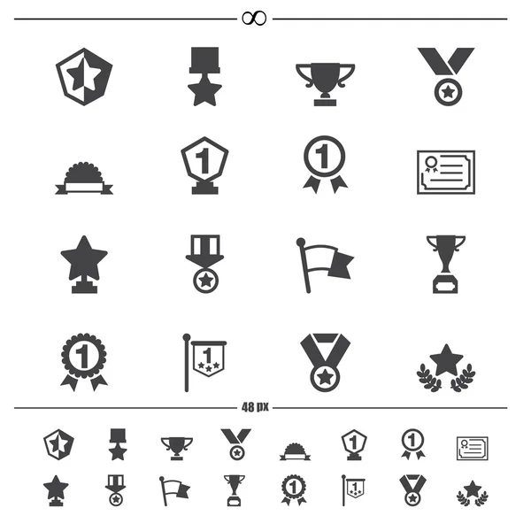 Trophy and awards icons vector eps10 — Stock Vector