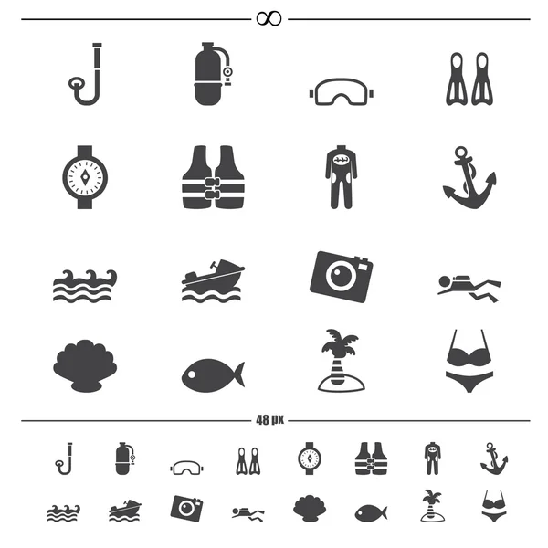 Verano icons.vector eps10 — Vector de stock