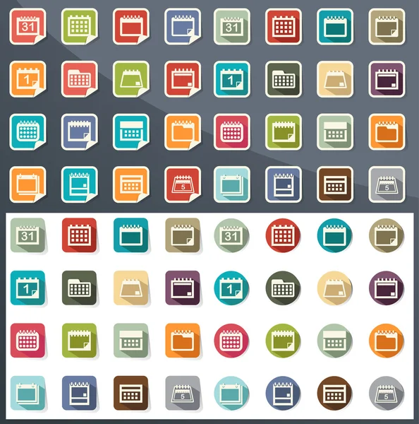 Calendar icons vector eps10 — Stock Vector