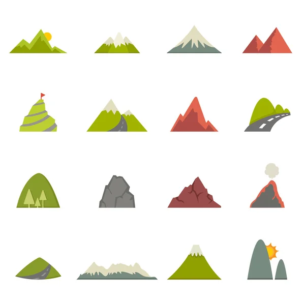 Mountain icons vector eps10 — Stock Vector