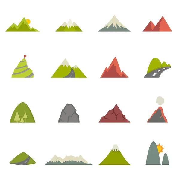 Berg iconen vector eps10 — Stockvector