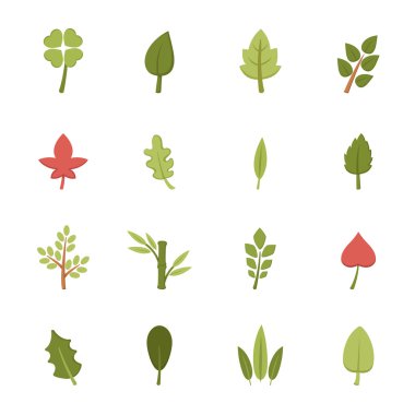 eps10 yaprak simgeler vektör