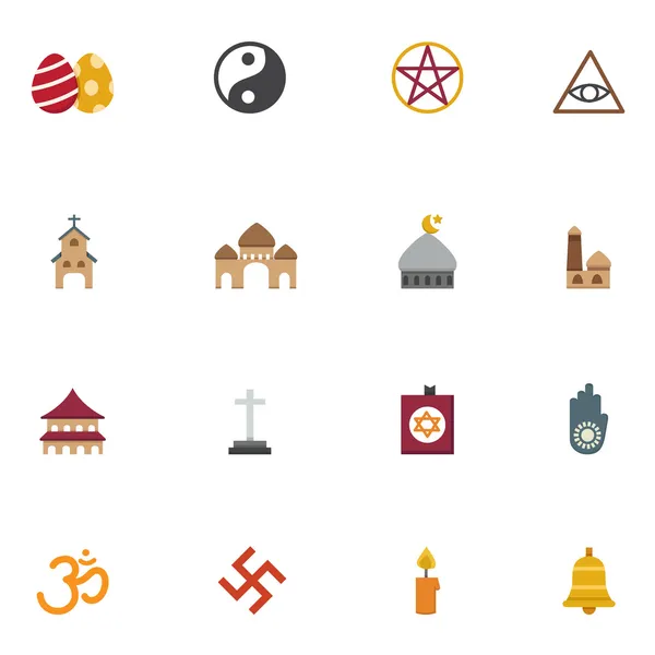 Iconos de la religión vector eps10 — Archivo Imágenes Vectoriales