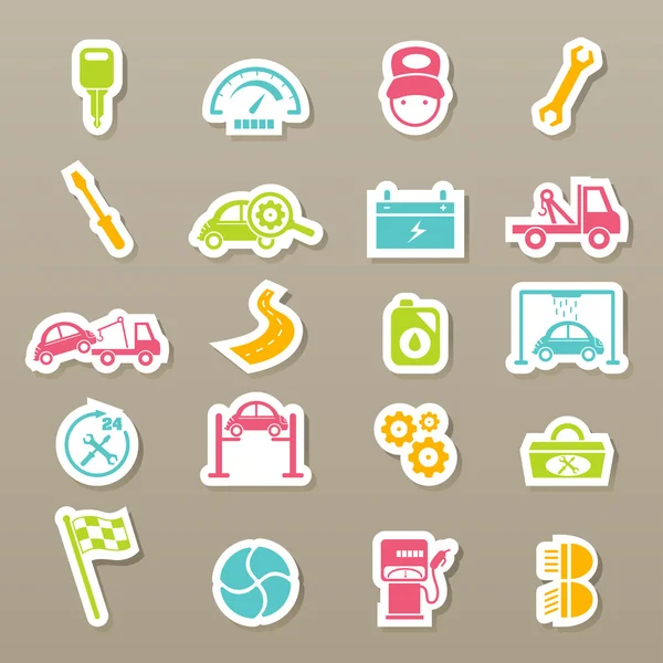 Car service maintenance icons set — Stock Vector