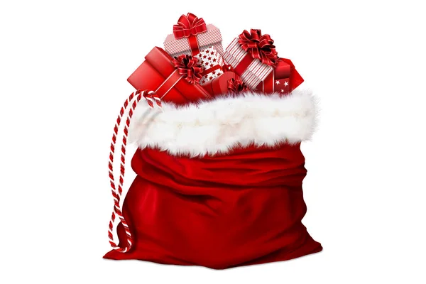 Noel tatili Noel Baba hediye paketi Kırmızı