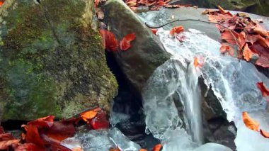 Dağlardaki nehrin güzel manzarası
