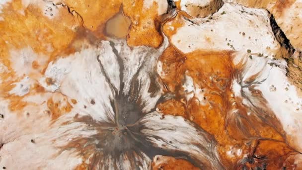Vedere Aeriană Pitorească Vulcanilor Noroioși Naturali Din Rezervația Naturală Chachuna — Videoclip de stoc