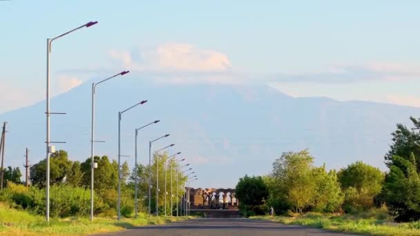 Zvartnots Domkyrka Landmärke Armenien Unescos Världsarv — Stockvideo