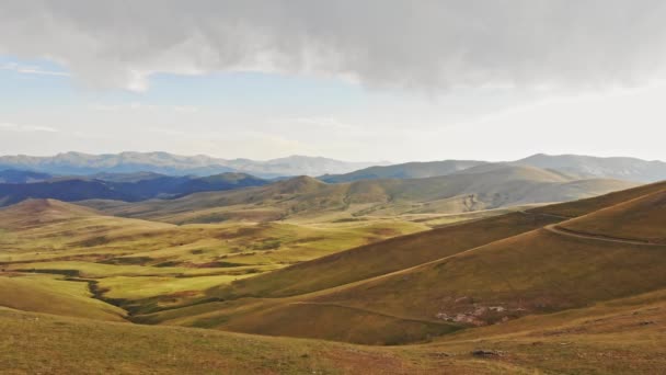 Zoom Aérien Vue Des Montagnes Des Hauts Plateaux Arménie Nord — Video
