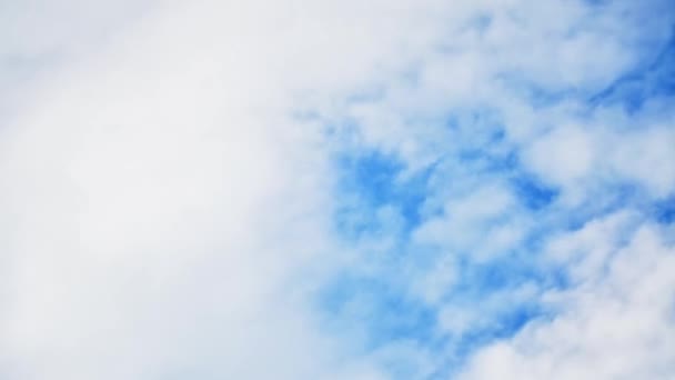 Overhead View Wide Angle Cloudscape Timelapse Van Onder Kopieer Ruimte — Stockvideo