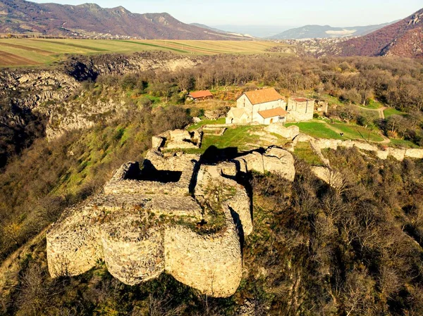 Medieval Town Dmanisi Ruins Site Its Citadel Public Religious Buildings — Stockfoto