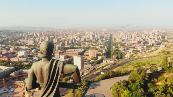 Ereván Armenia Septiembre 2021 Estatua Madre Armenia Madre Armenia Monumento — Vídeos de Stock