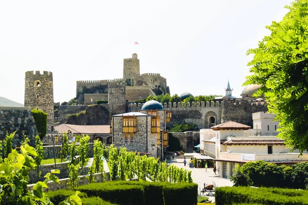Rabati Castle Akhlatsikhe Georgië Mei 2017 Panoramisch Uitzicht Gereconstrueerde Middeleeuwse — Stockfoto