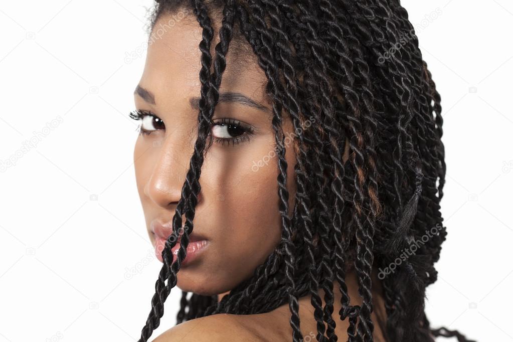 Girl with braids portrait