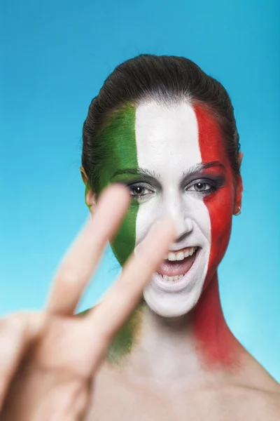 Allegro tifoso italiano per FIFA 2014 — Foto Stock