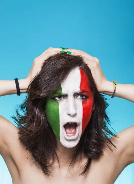 Tifoso italiano deluso per FIFA 2014 — Foto Stock