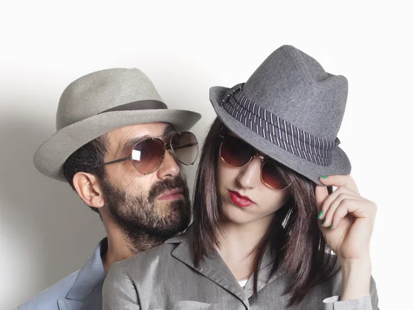 Gangster couple — Stock Photo, Image