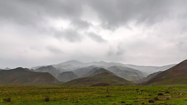 Panorama Montañas Tiempo Nublado Lluvioso — Foto de Stock