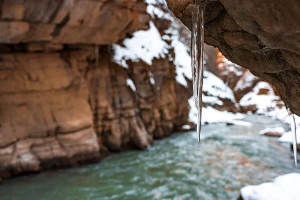 Ghiaccioli Canyon Montagna — Foto Stock