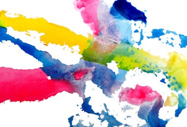 Renkli fırça darbeleri