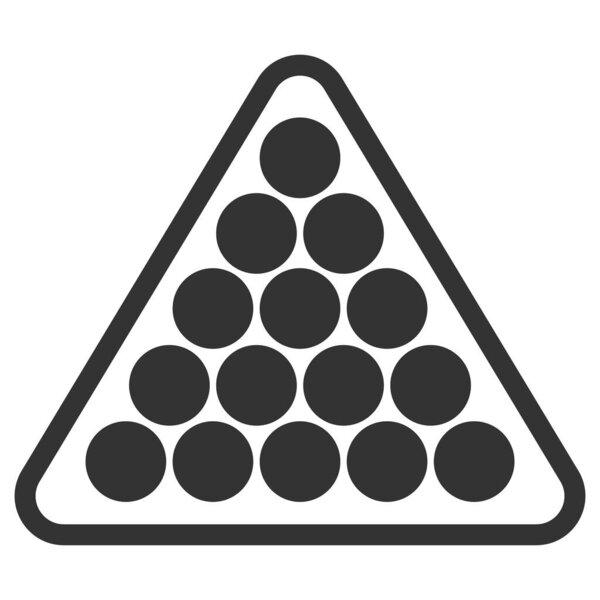 Billiard vector icon. Snooker sign. Flat style vector illustration isolated on white background