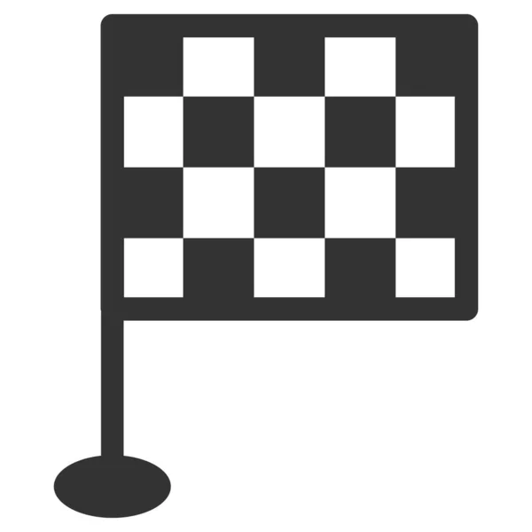 Icono Bandera Señal Bandera Speedway Ilustración Vectorial Estilo Plano Aislado — Vector de stock