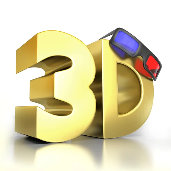 TELEVISIÓN 3D — Foto de Stock