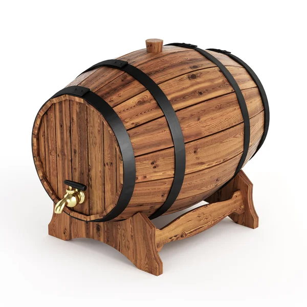 Isolated wine barrel — Stock Photo, Image