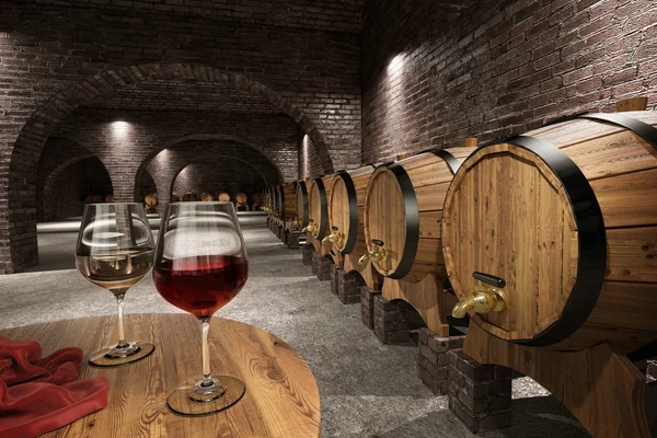 Ancient wine cellar — Stock Photo, Image