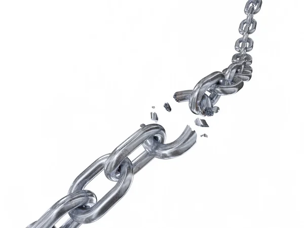 Breaking chain — Stock Photo, Image