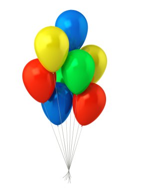 çok renkli baloons