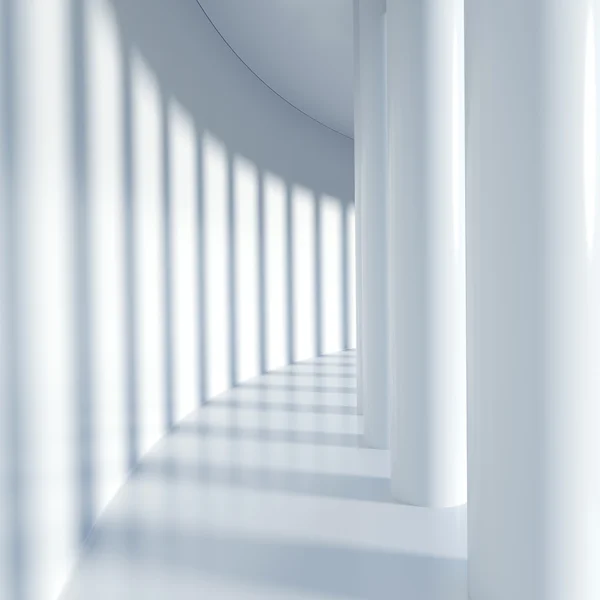 Weißer Korridor — Stockfoto