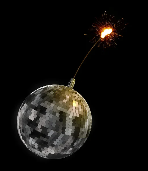 Mirror ball bomb — Stockfoto