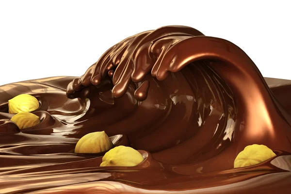 Ola de chocolate — Foto de Stock