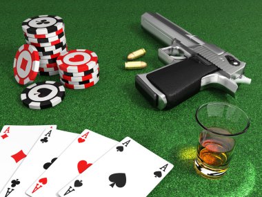 gangster poker masası