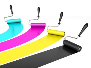 CMYK paintrollers